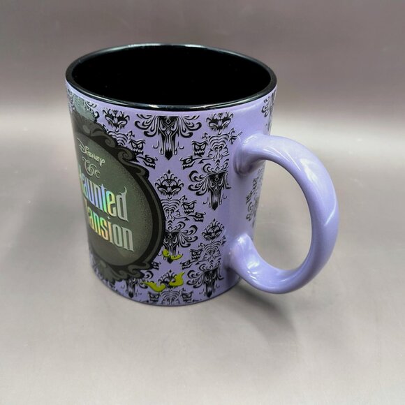 Disney The Haunted Mansion Welcome Foolish Mortals Wallpaper Ceramic Mug 20 oz - Picture 4 of 7